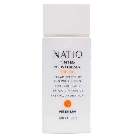 Natio Tinted Moisturiser Medium SPF50+ 50ml
