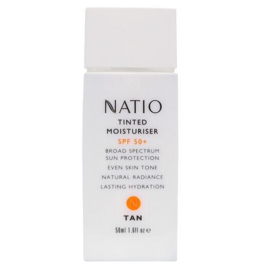 Natio Tinted Moisturiser Tan SPF50+ 50ml