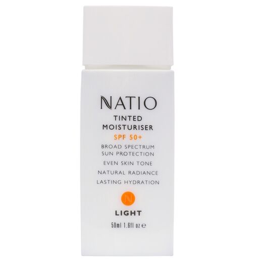 Natio Tinted Moisturiser Light SPF50+ 50ml