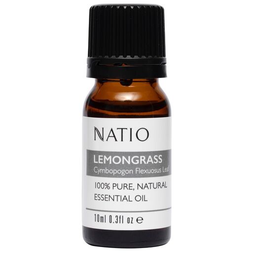 Natio Pure Lemongrass Essential Oil 10ml