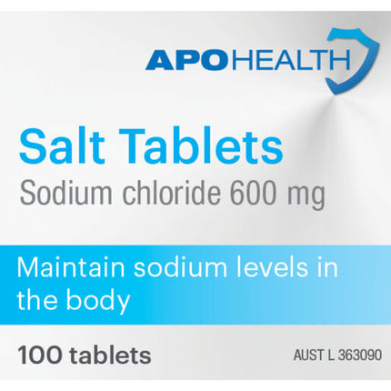 ApoHealth Salt 600mg 100 Tablets