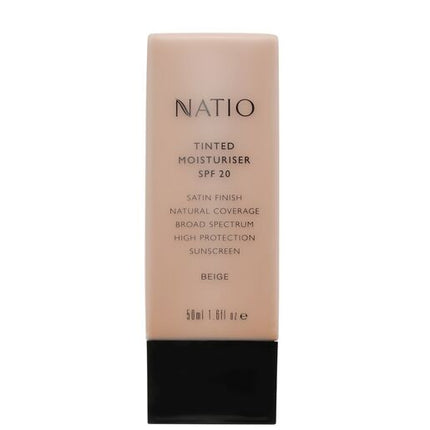 Natio Tinted Moisturiser SPF 20 In Beige 50ml