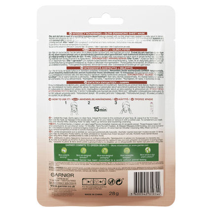 Garnier Nutri Bomb Milky Sheet Mask Hyaluronic Acid + Coconut Milk