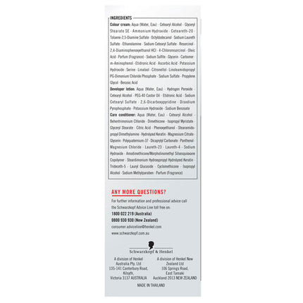 Schwarzkopf Live Colour Permanent 1.0 Black