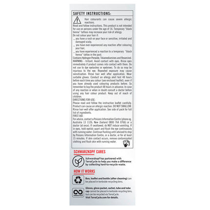 Schwarzkopf Live Colour Permanent 1.0 Black