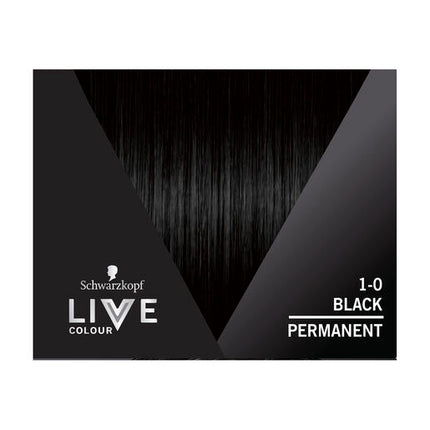 Schwarzkopf Live Colour Permanent 1.0 Black