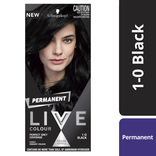 Schwarzkopf Live Colour Permanent 1.0 Black