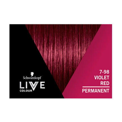 Schwarzkopf Live Colour Permanent 7.98 Violet Red