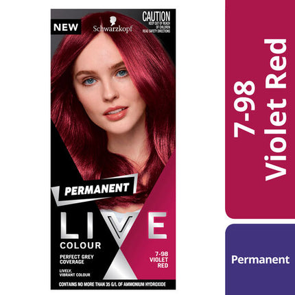 Schwarzkopf Live Colour Permanent 7.98 Violet Red