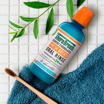 TheraBreath Icy Mint Oral Rinse 473ml