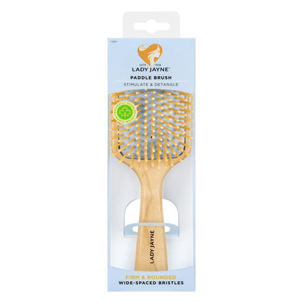 Lady Jayne Stimulate & Detangle Paddle Brush Wide-Spaced Bristles