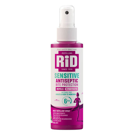 Rid Sensitive Antiseptic Bite Protection Pump Spray 100ml