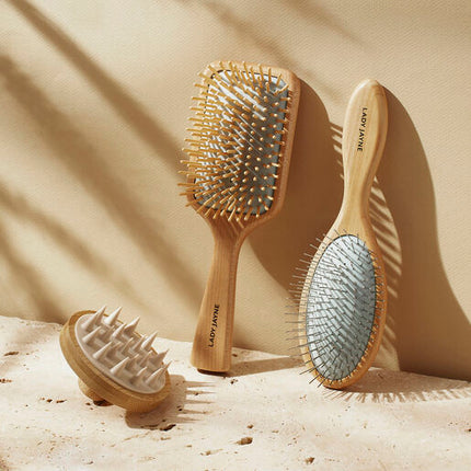 Lady Jayne Stimulate & Detangle Paddle Brush Wide-Spaced Bristles