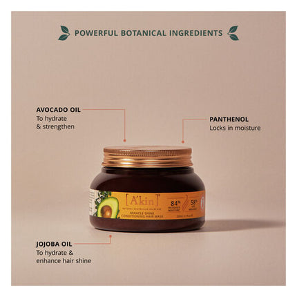 A'kin Miracle Shine Conditioning Hair Mask 200ml