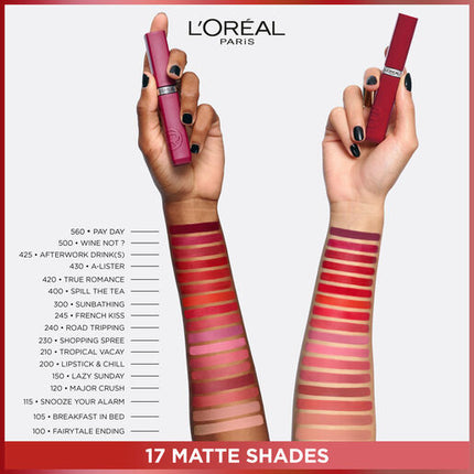 L'Oreal Le Matte Resistance Liquid Lipstick 400 Spill The Tea