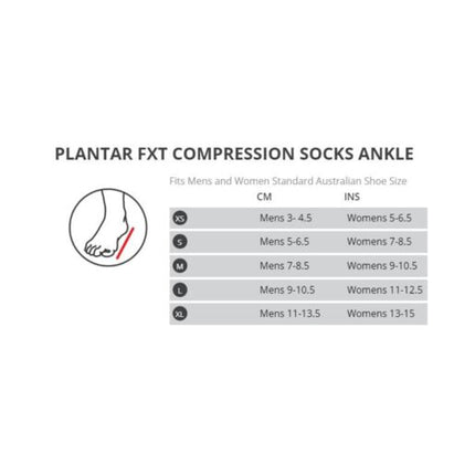 Thermoskin Plantar FXT Compression Socks Ankle Length X-Large