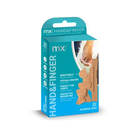 MX Health Fabric Finger Plasters 20 Pack