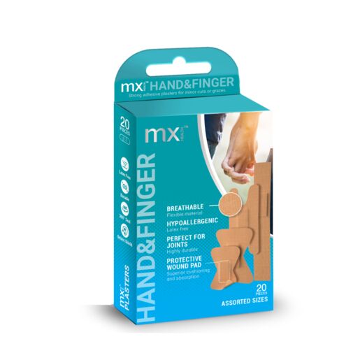 MX Health Fabric Finger Plasters 20 Pack