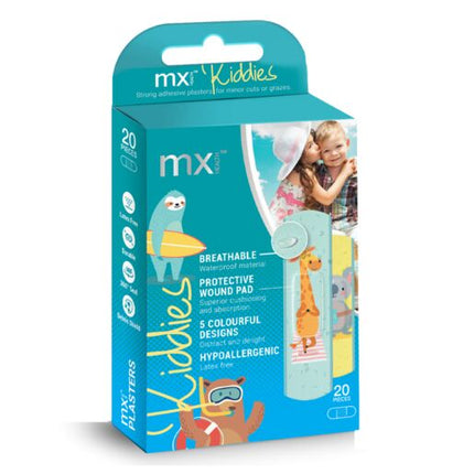 MX Health Kiddies Assorted Plasters 20 Pack
