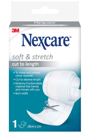 Nexcare Soft & Stretch Cut To Length 8cm x 1m