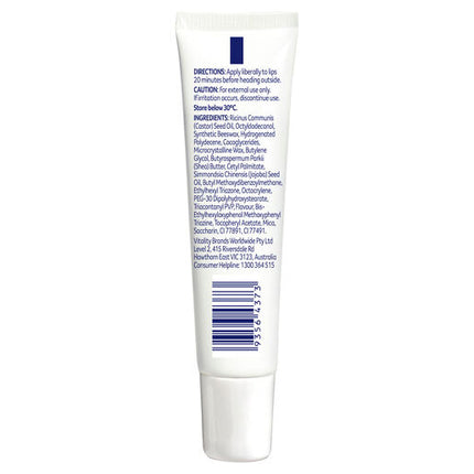 Cancer Council Vanilla Lip Balm SPF50+ 15g