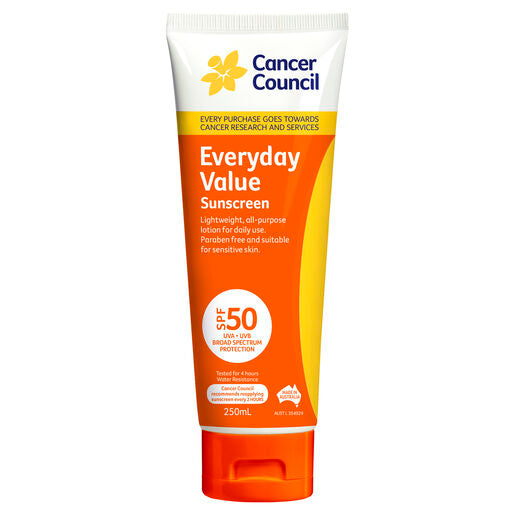 Cancer Council SPF 50+ Everyday Value Sunscreen 250ml