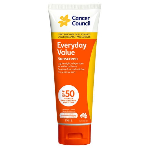 Cancer Council SPF 50+ Everyday Value Sunscreen 110ml