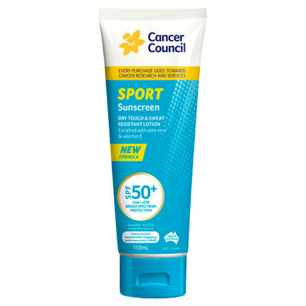 Cancer Council Sport Dry Touch Sunscreen SPF50+ 110ml