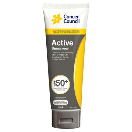 Cancer Council Active SPF50+ 110mL