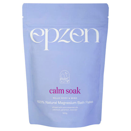 Epzen Calm Soak Magnesium Bath Flakes 500g