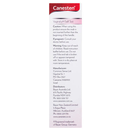 Canesten Vaginal Ph Self Test