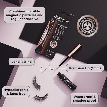 Glam by Manicare Pro 3 in 1 Adhesive Eyeliner