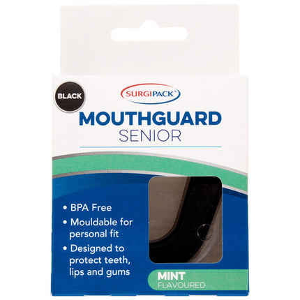 SurgiPack Mouthguard Senior Black