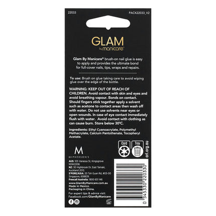 Glam by Manicare Brush-On Glue 4g