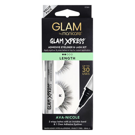 Glam by Manicare 75. Ava - Nicole Glam Xpress® Clear Adhesive Eyeliner & Lash Kit
