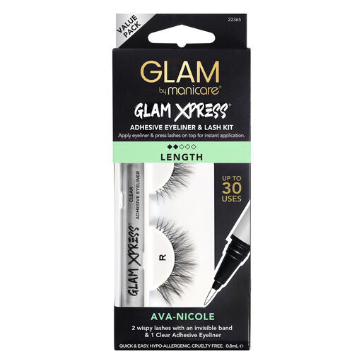 Glam by Manicare 75. Ava - Nicole Glam Xpress® Clear Adhesive Eyeliner & Lash Kit