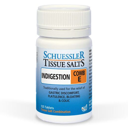 Martin & Pleasance Schuessler Comb E Indigestion 125 Tablets