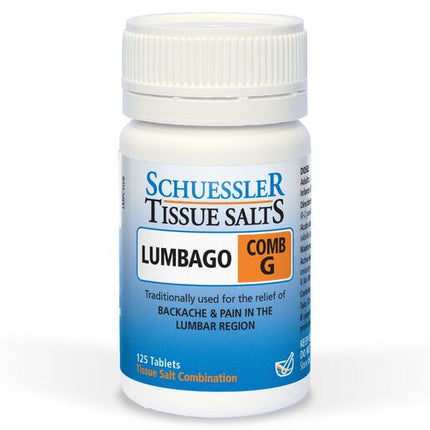 Martin & Pleasance Schuessler Comb G Lumbago 125 Tablets