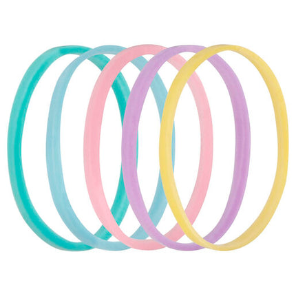 Lady Jayne Pastel Snagless Small Elastomer Elastics 50 Pack