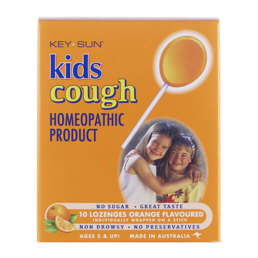 Key Sun Kids Cough Orange Flavoured 10 Lozenges