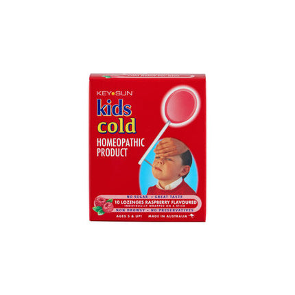 Key Sun Kids Cold Raspberry Flavoured 10 Lozenges