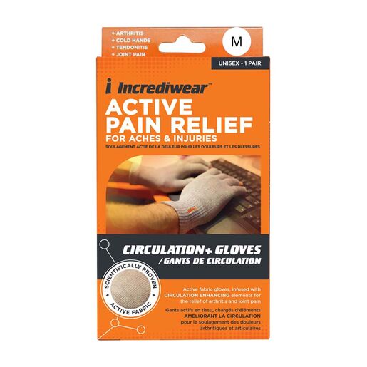 Incrediwear Fingerless Circulation Gloves Medium 1 Pair