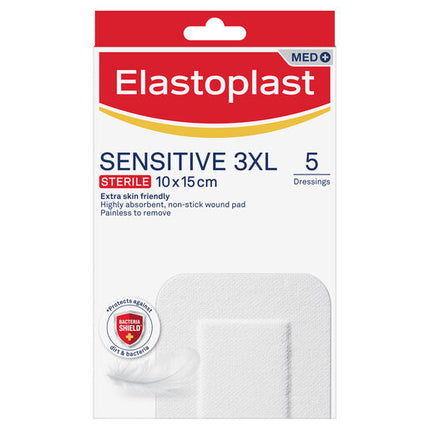 Elastoplast Sensitive Dressing 3XL 10x15cm 5 Pack
