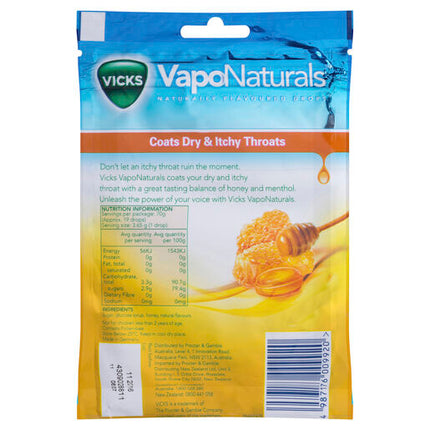 Vicks VapoNaturals Honey Throat 19 Lozenges