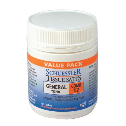 Martin & Pleasance Schuessler Comb 12 General Tonic 250 Tablets