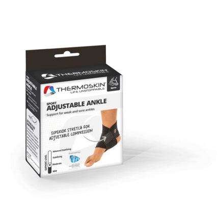Thermoskin Sport Adjustable Ankle Support Black