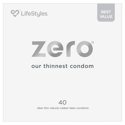 Lifestyles Zero Condoms 40 Pack