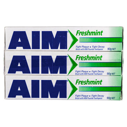 Aim Toothpaste Freshmint 90g Triple Pack