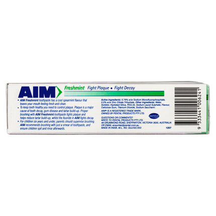 Aim Toothpaste Freshmint 90g Triple Pack