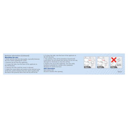 Canesten Once Daily Antifungal Athletes Foot Cream with Applicator 15g